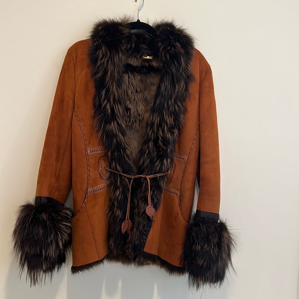 Roberto Cavalli  women shearling worn three times pristine condition size 42